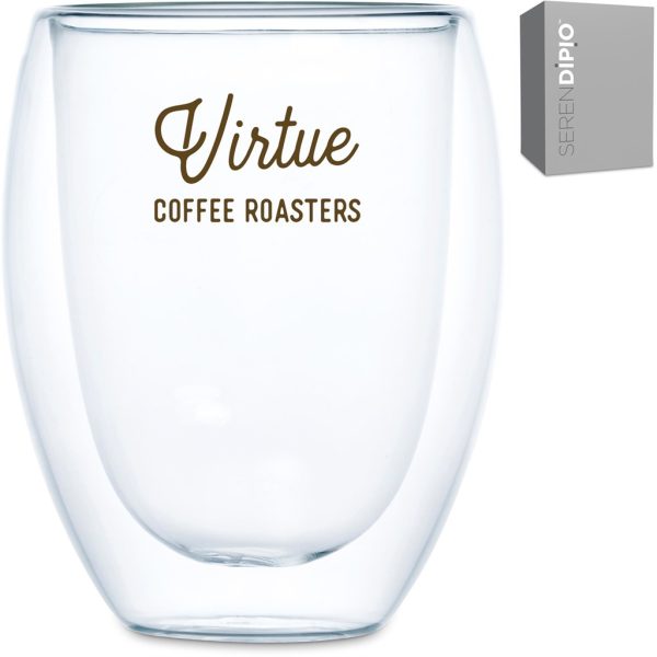 Serendipio Lorenzo Glass Double-Wall Cup - 350ml4 Serendipio Lorenzo Glass Double-Wall Cup - 350ml