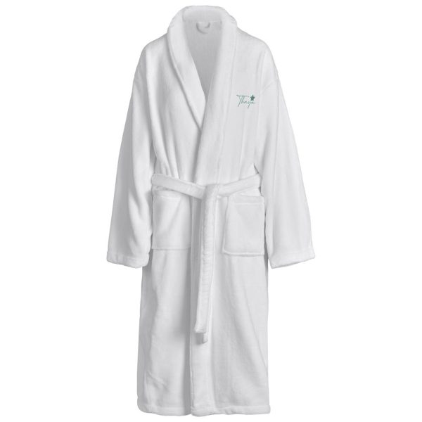 Serendipio Langham Ladies Coral Fleece Bathrobe 4 Serendipio Langham Ladies Coral Fleece Bathrobe