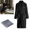 Serendipio Langham Mens Coral Fleece Bathrobe Serendipio Langham Mens Coral Fleece Bathrobe