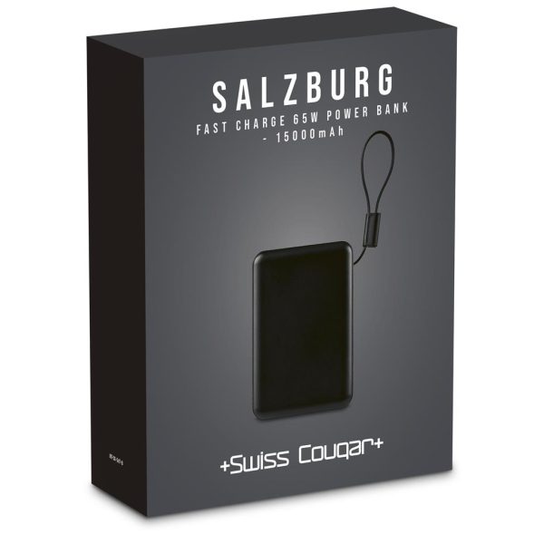 Swiss Cougar Salzburg Fast Charge 65W PD & QC Power Bank - 15 000mAh 8 Swiss Cougar Salzburg Fast Charge 65W PD & QC Power Bank - 15 000mAh