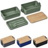 Urban Terrain Lakeside Double Layer Lunch Box & Cutlery Set 1 Urban Terrain Lakeside Double Layer Lunch Box & Cutlery Set