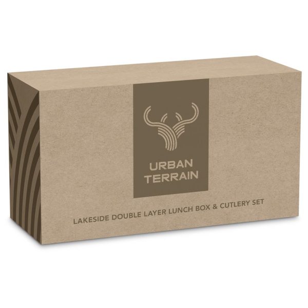 Urban Terrain Lakeside Double Layer Lunch Box & Cutlery Set 2 Urban Terrain Lakeside Double Layer Lunch Box & Cutlery Set