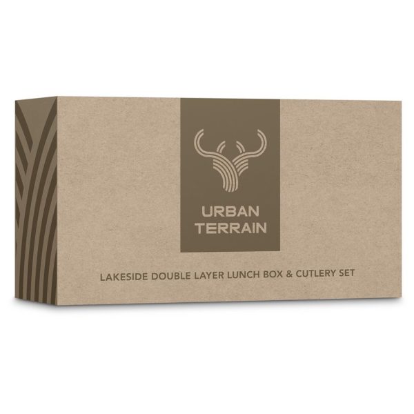 Urban Terrain Lakeside Double Layer Lunch Box & Cutlery Set 3 Urban Terrain Lakeside Double Layer Lunch Box & Cutlery Set